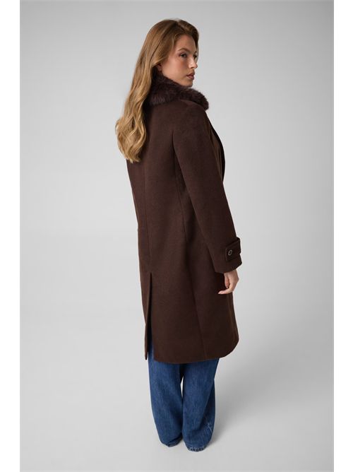 Cappotto con collo in pelliccia sintetica GUESS | W6BL43W4095/G1EB